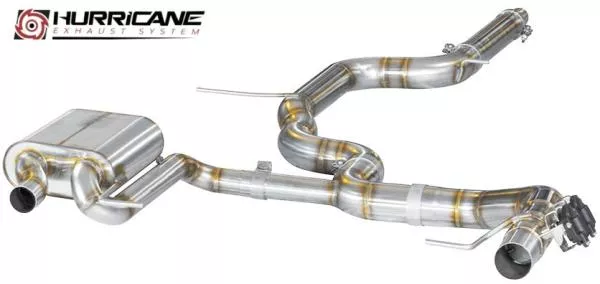 Hurricane Exhaust 3.5" ECE Klappenanlage für Seat Leon Cupra ST 300 FWD 5F V2 Doppelauspuffoptik